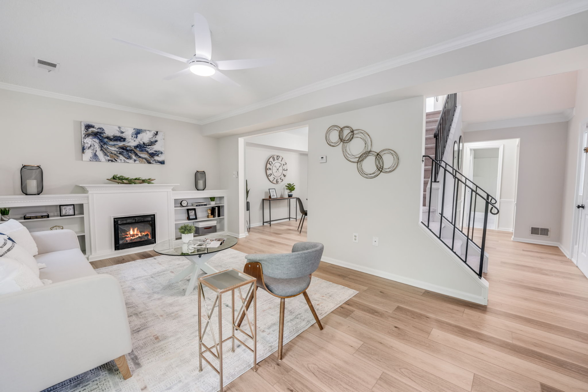 Entry & Stair Update professionally prepared by Phoenix Staging + Design